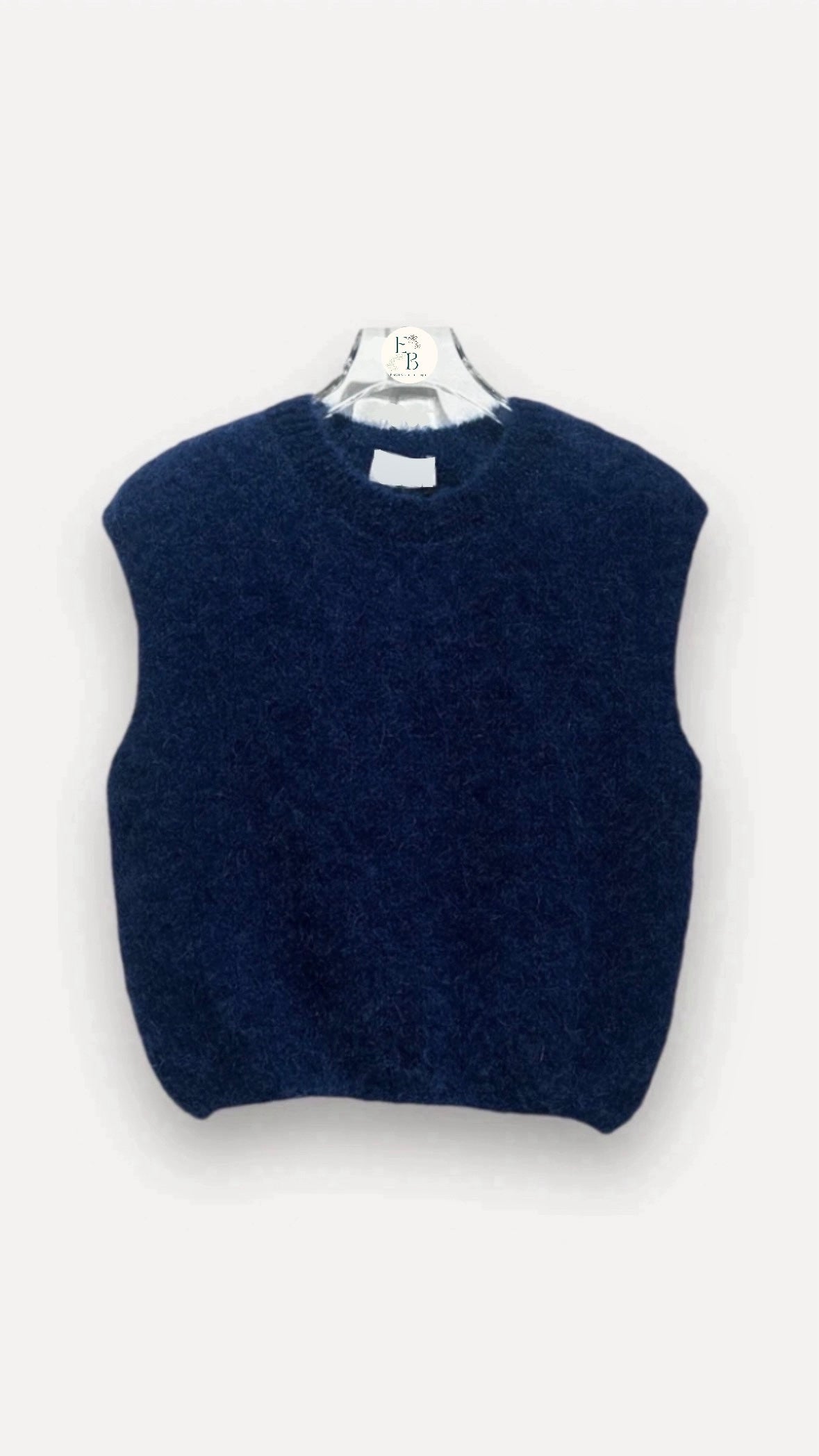 Pull mohair - marine