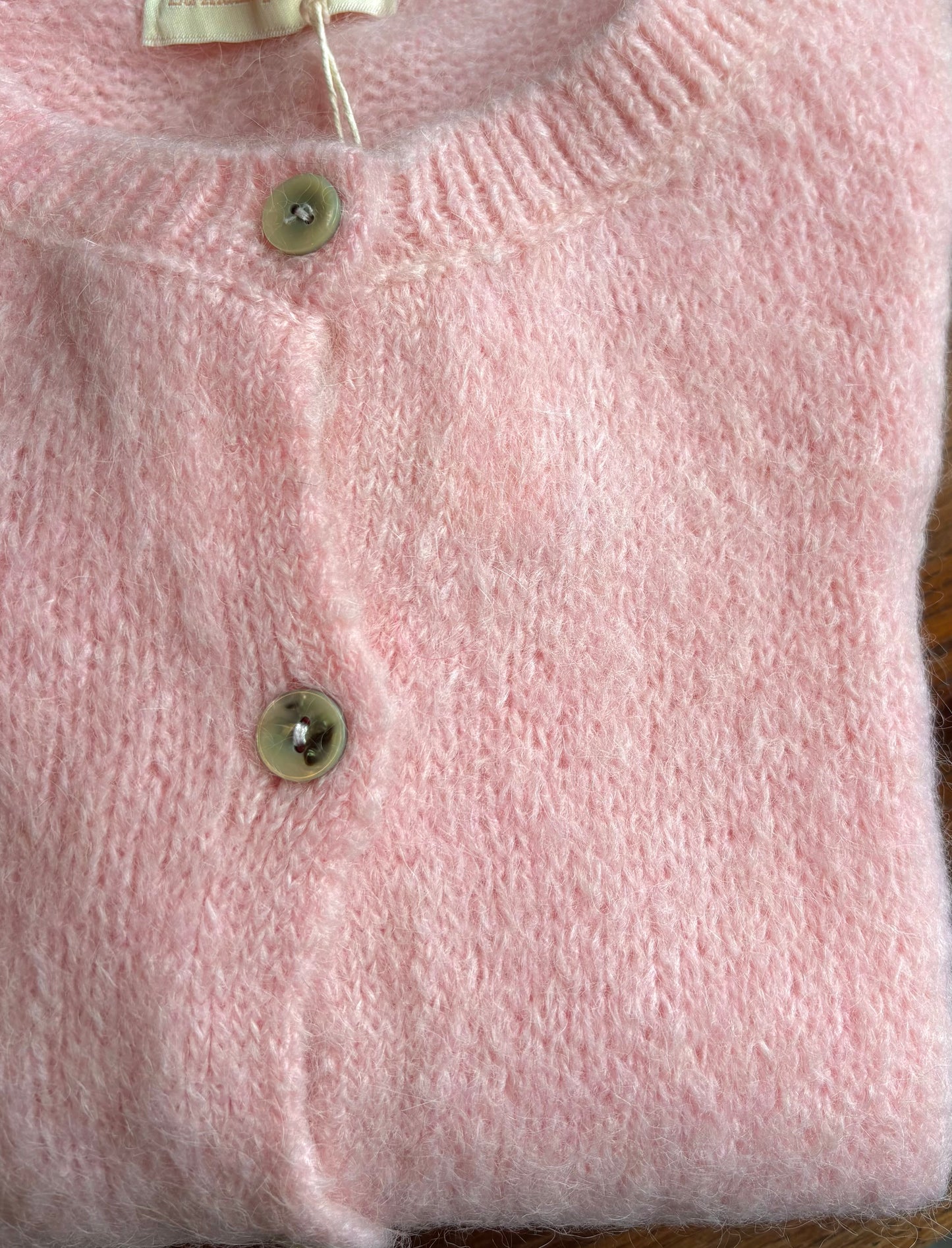 Gilet à col rond - rose clair