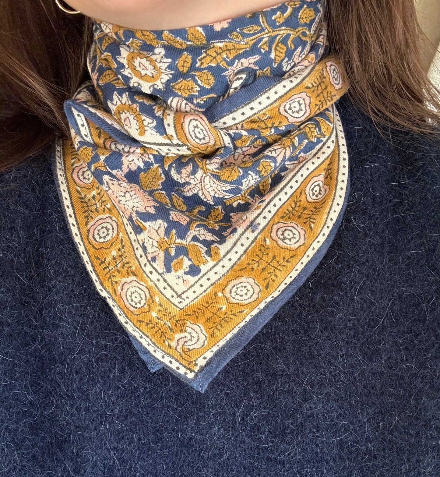 Petit foulard - marine