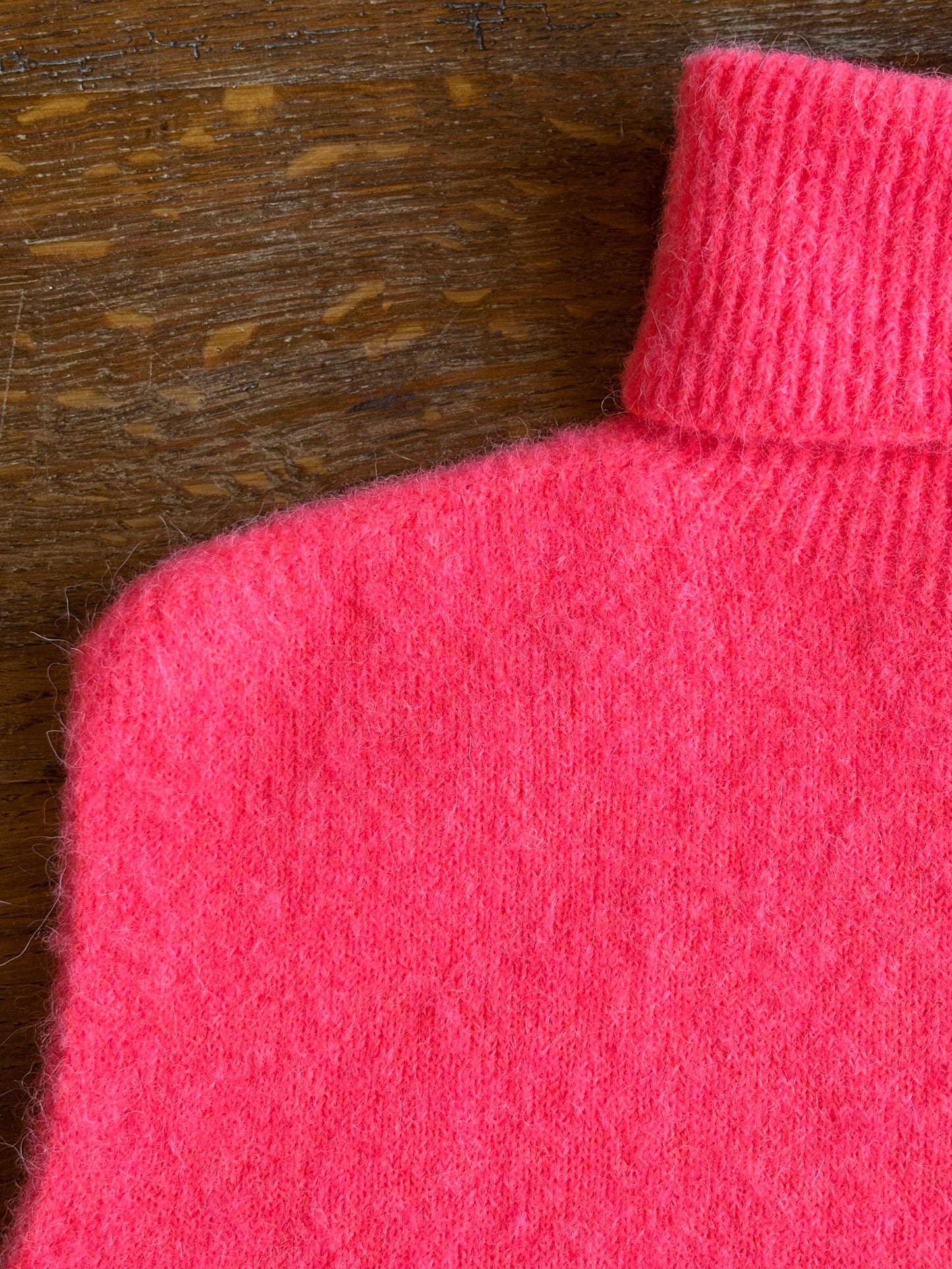 Pull à col roulé - corail