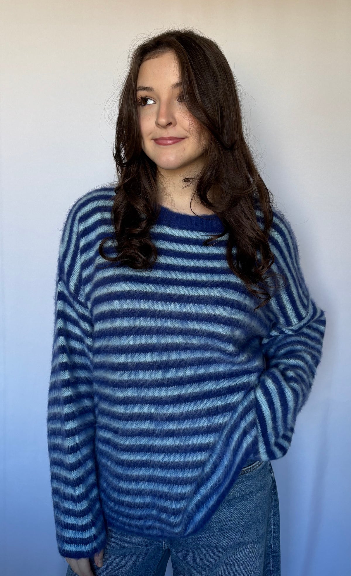 Pull marinière bleu royal Emylou Boutique
