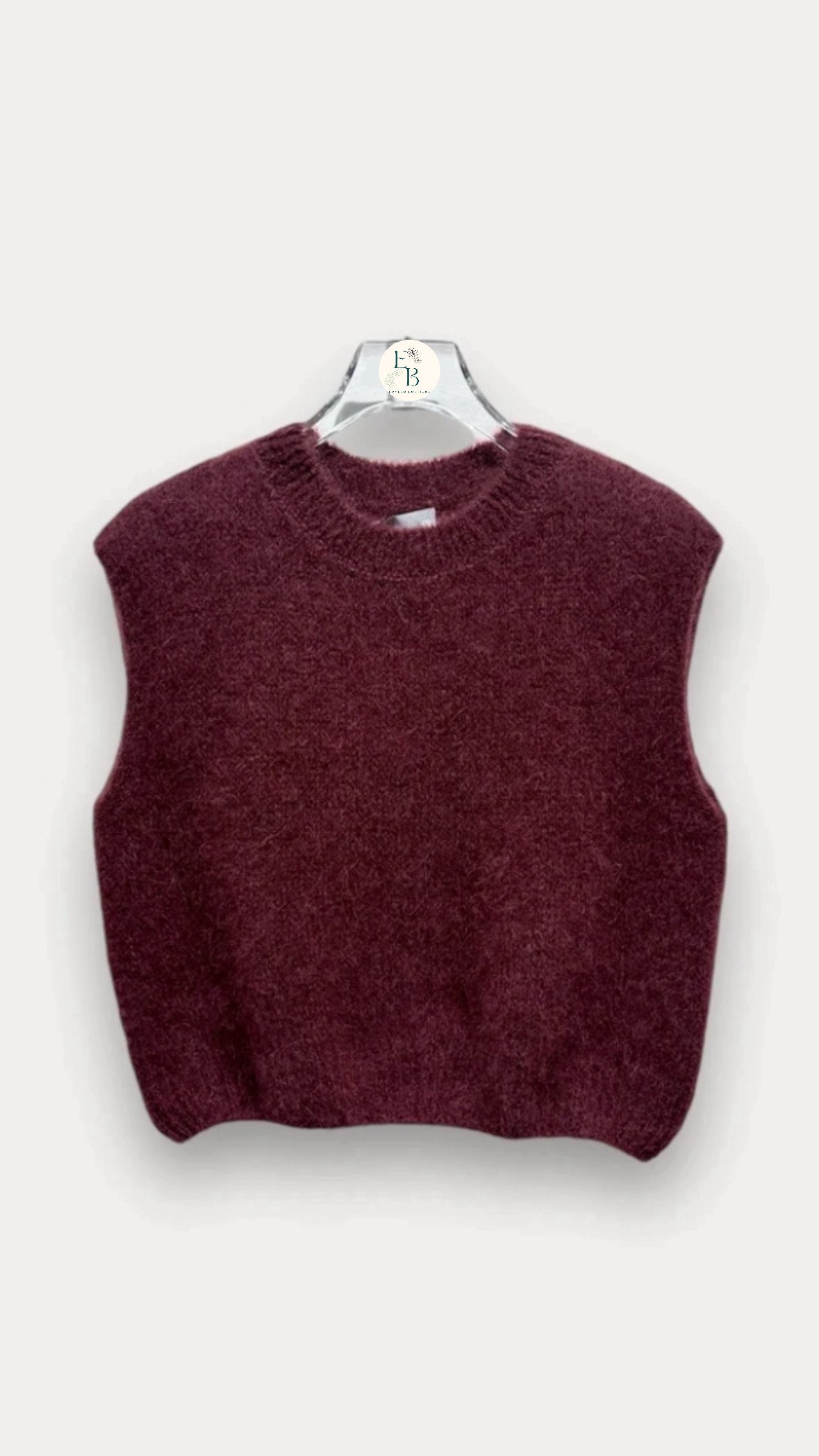 Pull mohair - bordeaux