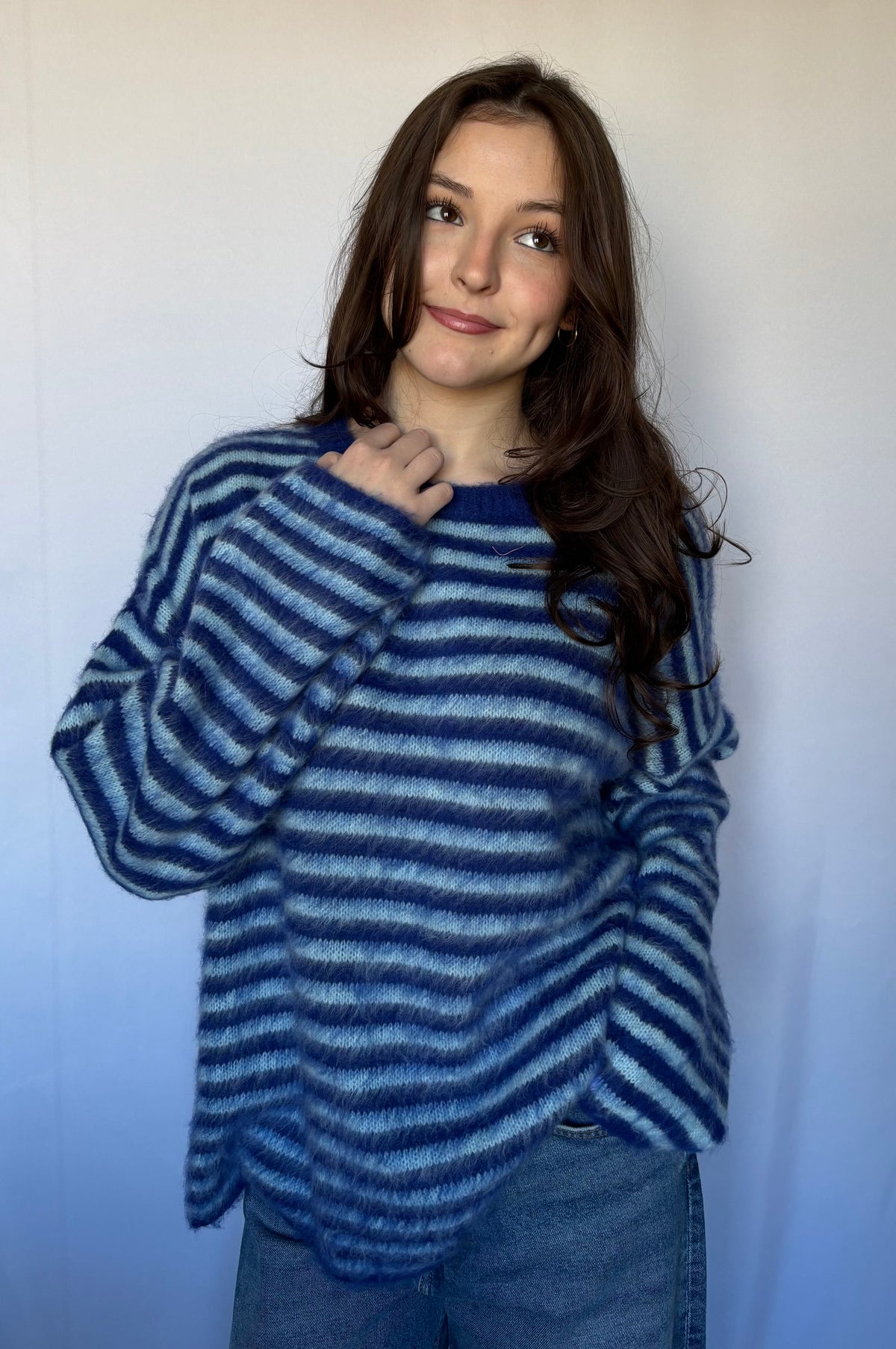 Pull marinière bleu royal Emylou Boutique