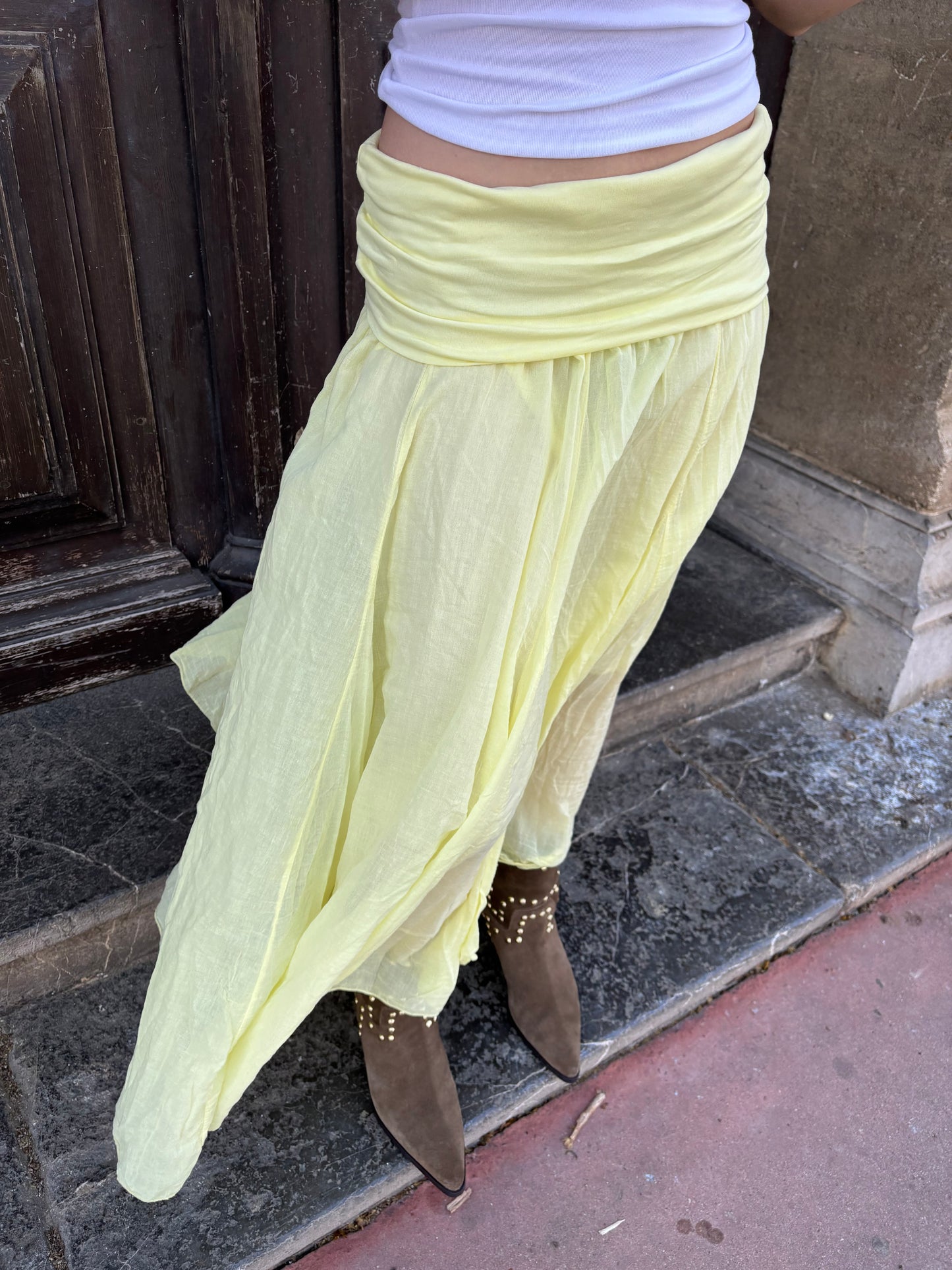 Jupe longue - jaune