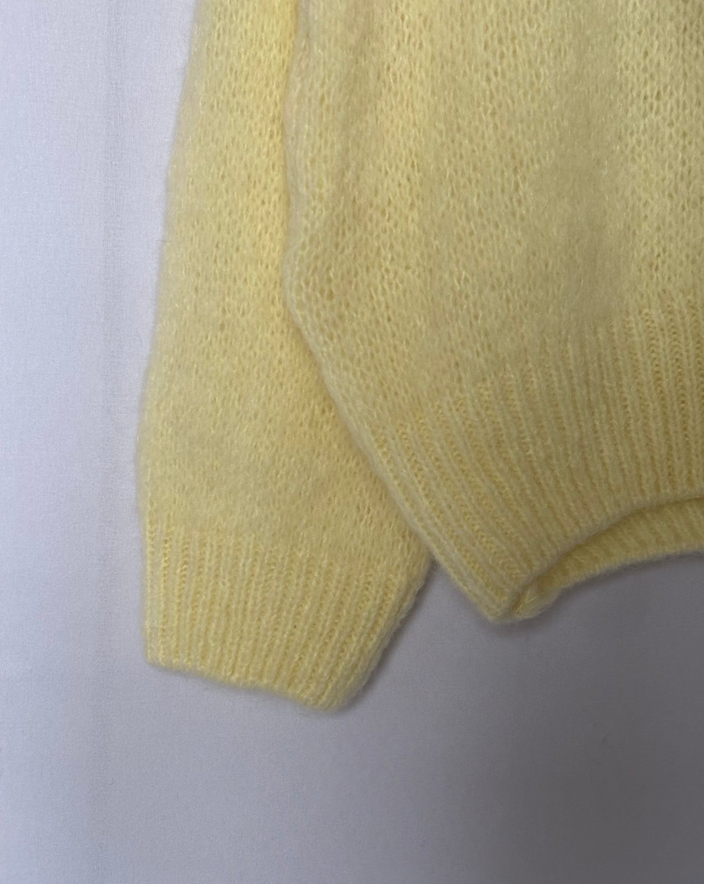 Gilet en alpaga et laine mélangé - jaune