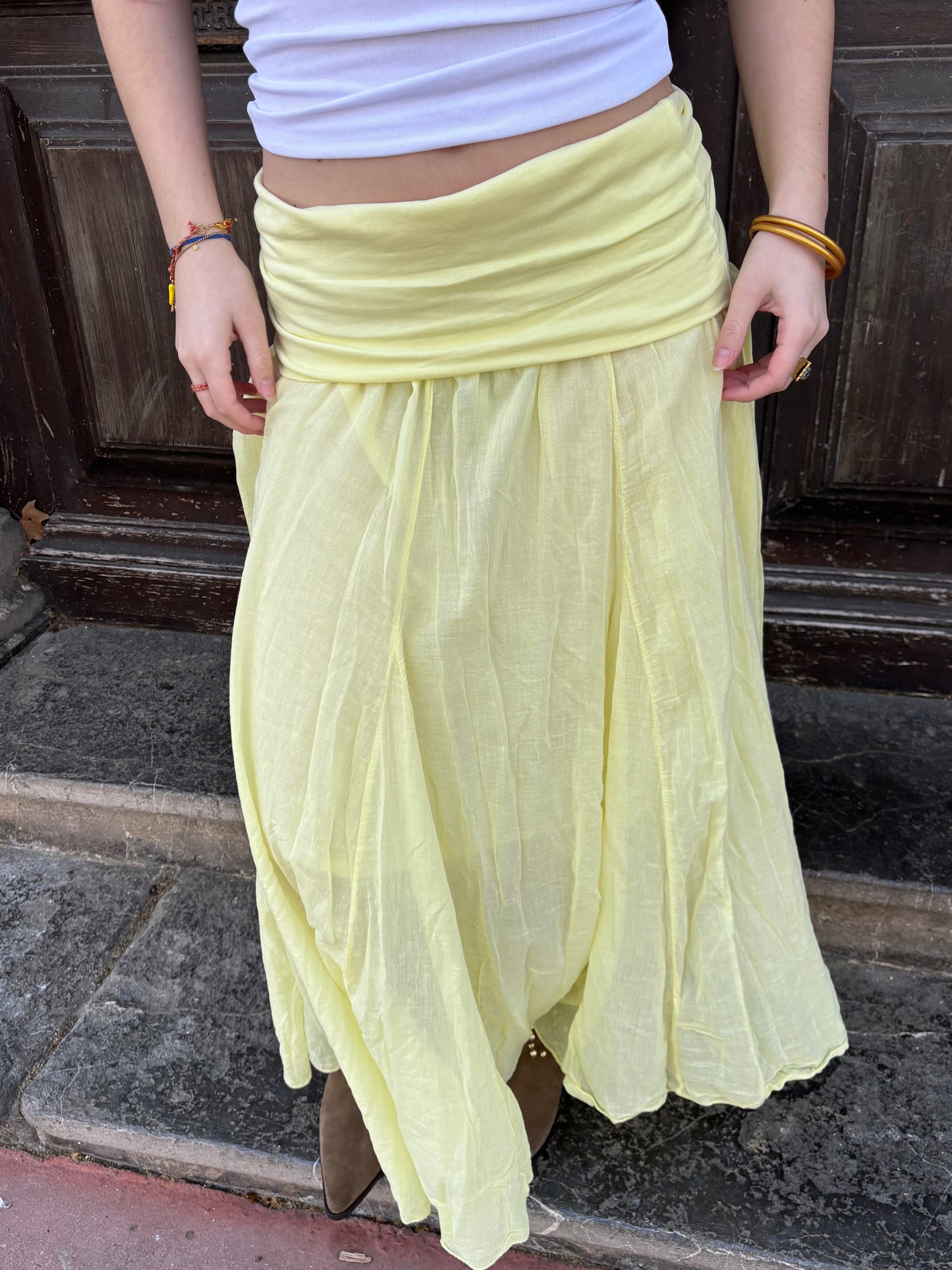Jupe longue - jaune