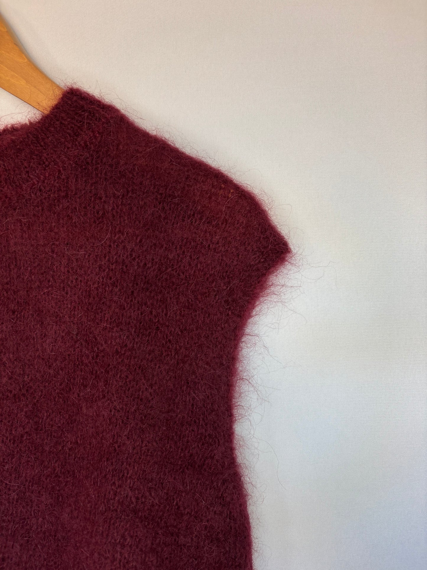 Pull mohair - bordeaux