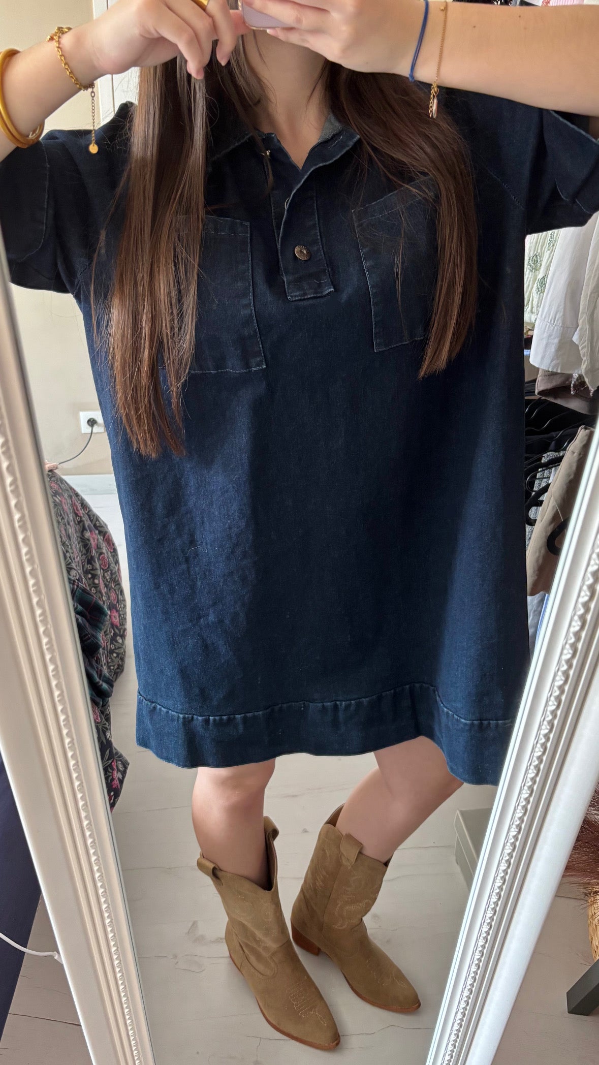 Robe en jean - marine