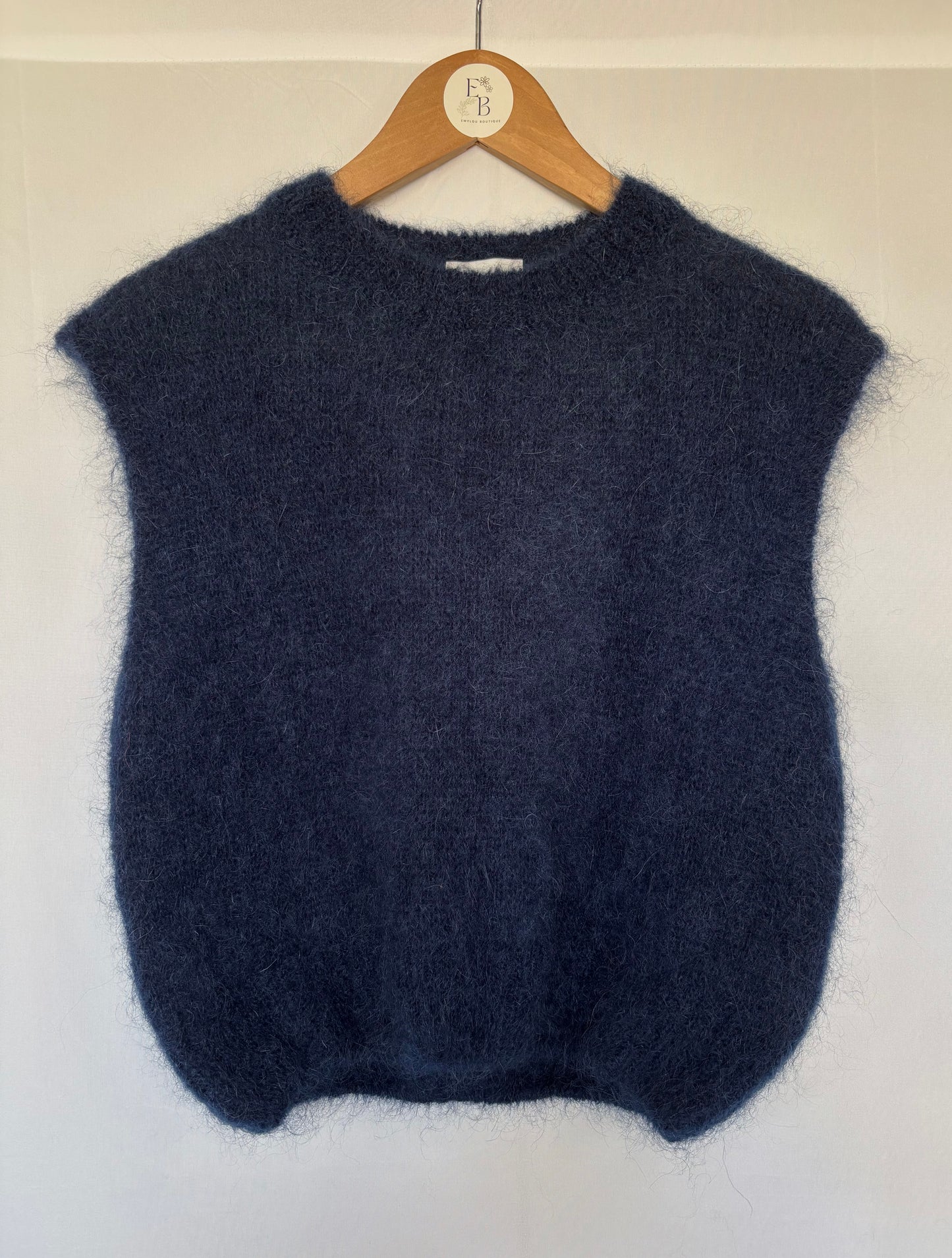 Pull mohair - marine