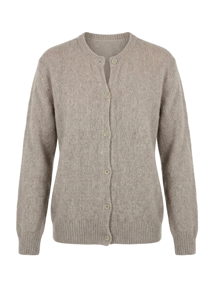 Gilet en alpaga et laine mélangé - gris