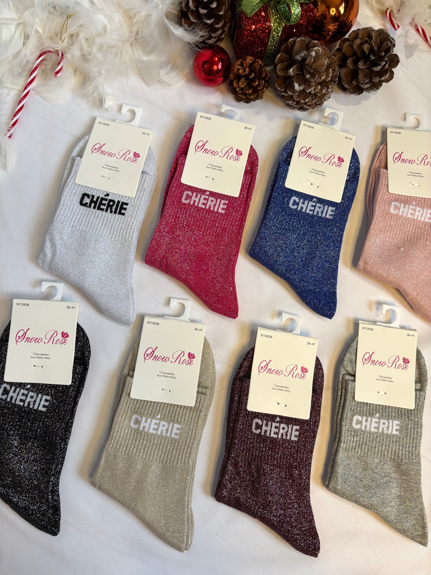 Chaussettes à paillettes - Chérie