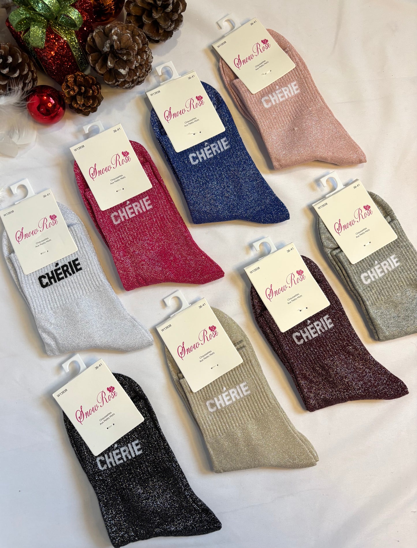 Chaussettes à paillettes - Chérie