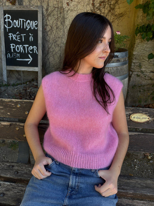 Pull mohair -  rose
