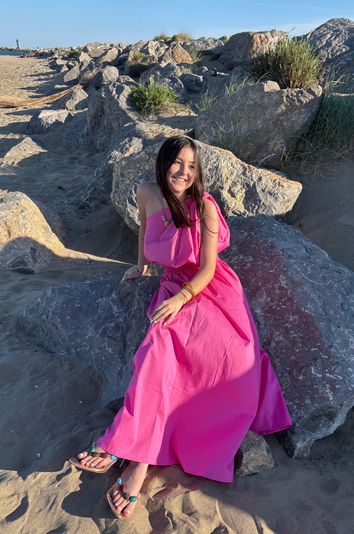 Ensemble asymétrique - Fuschia