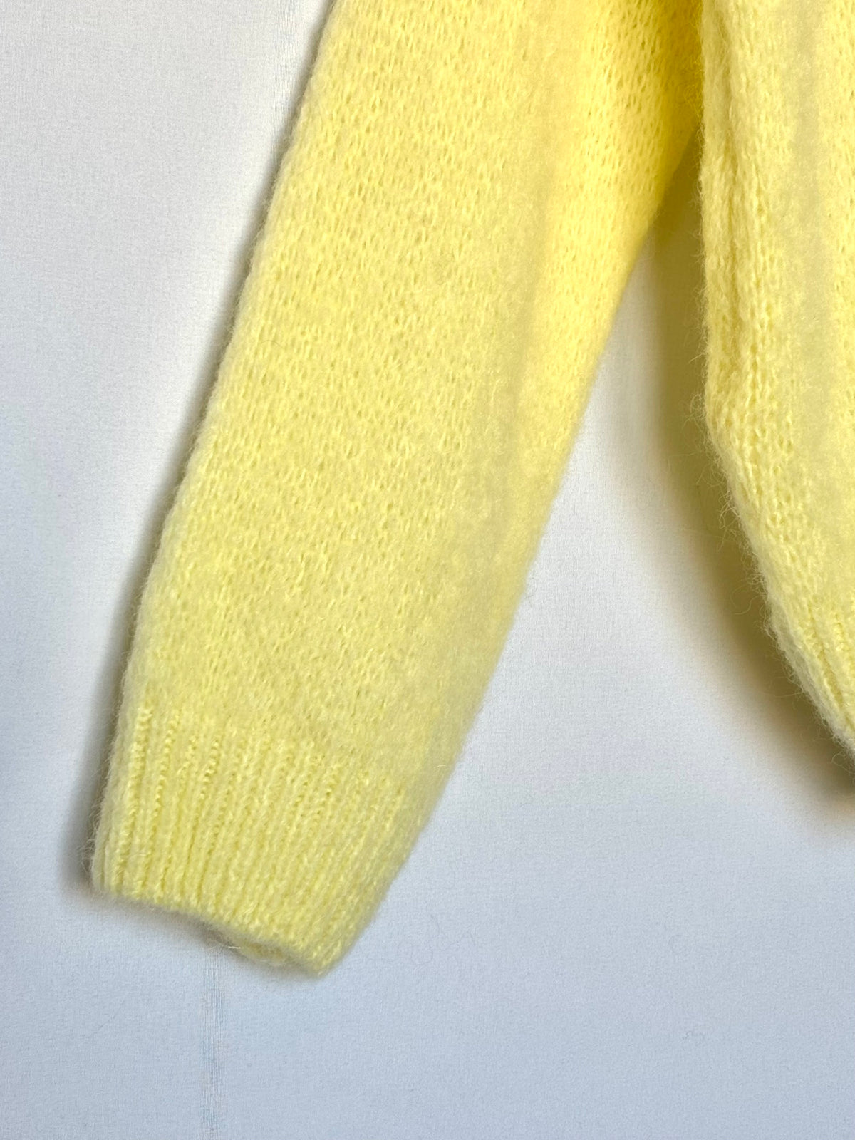 Gilet en alpaga et laine mélangé - jaune