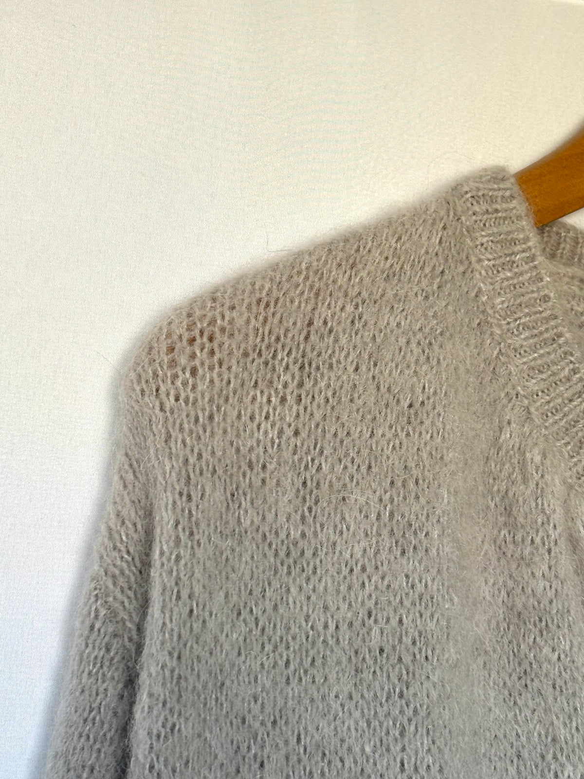 Gilet en alpaga et laine mélangé - gris