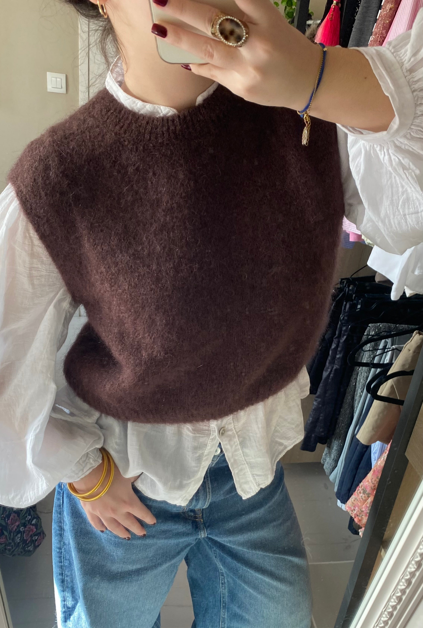 Brown Mohair Sweater