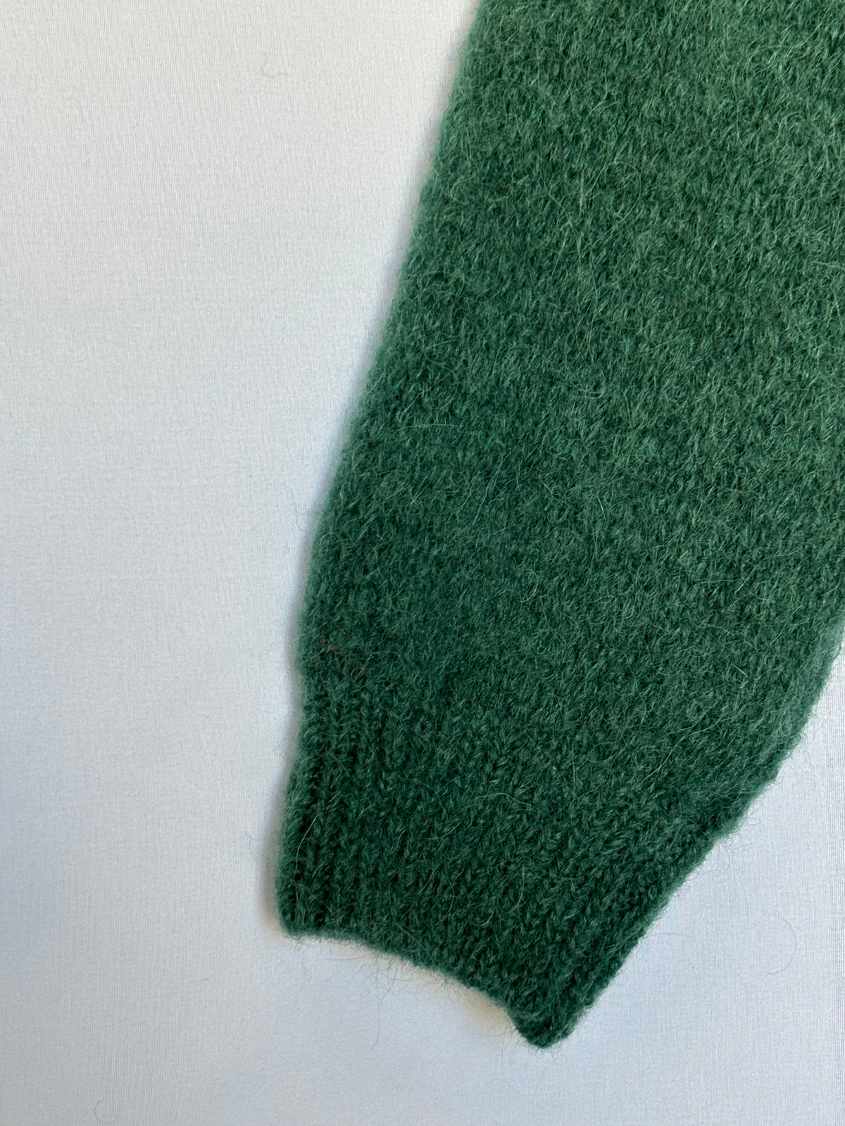 Gilet en alpaga et laine mélangé - vert sapin