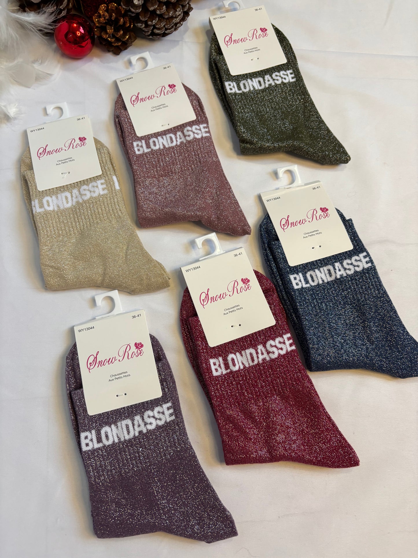 Chaussettes à paillettes - Blondasse
