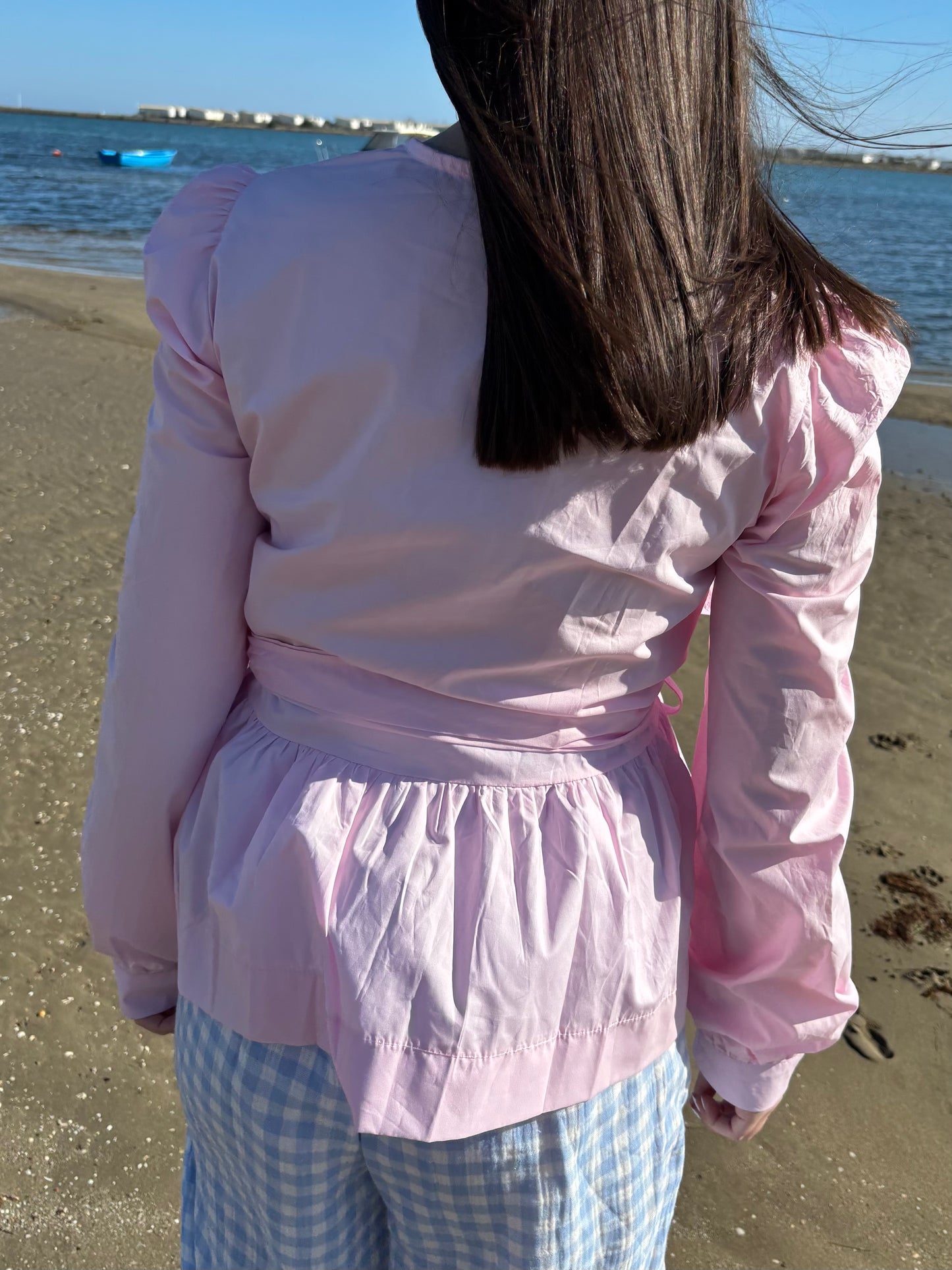 Blouse à noeuds - rose