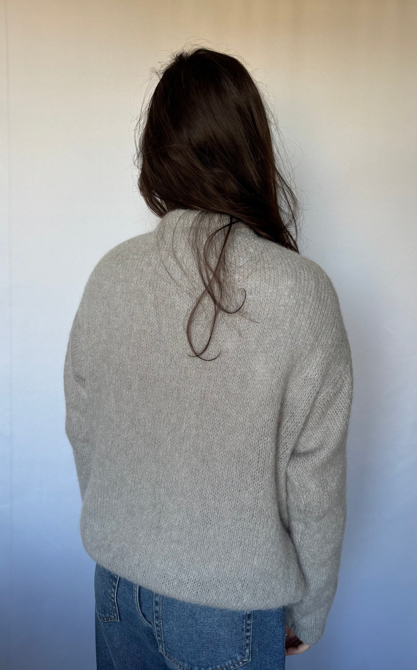 Gilet en alpaga et laine mélangé - gris