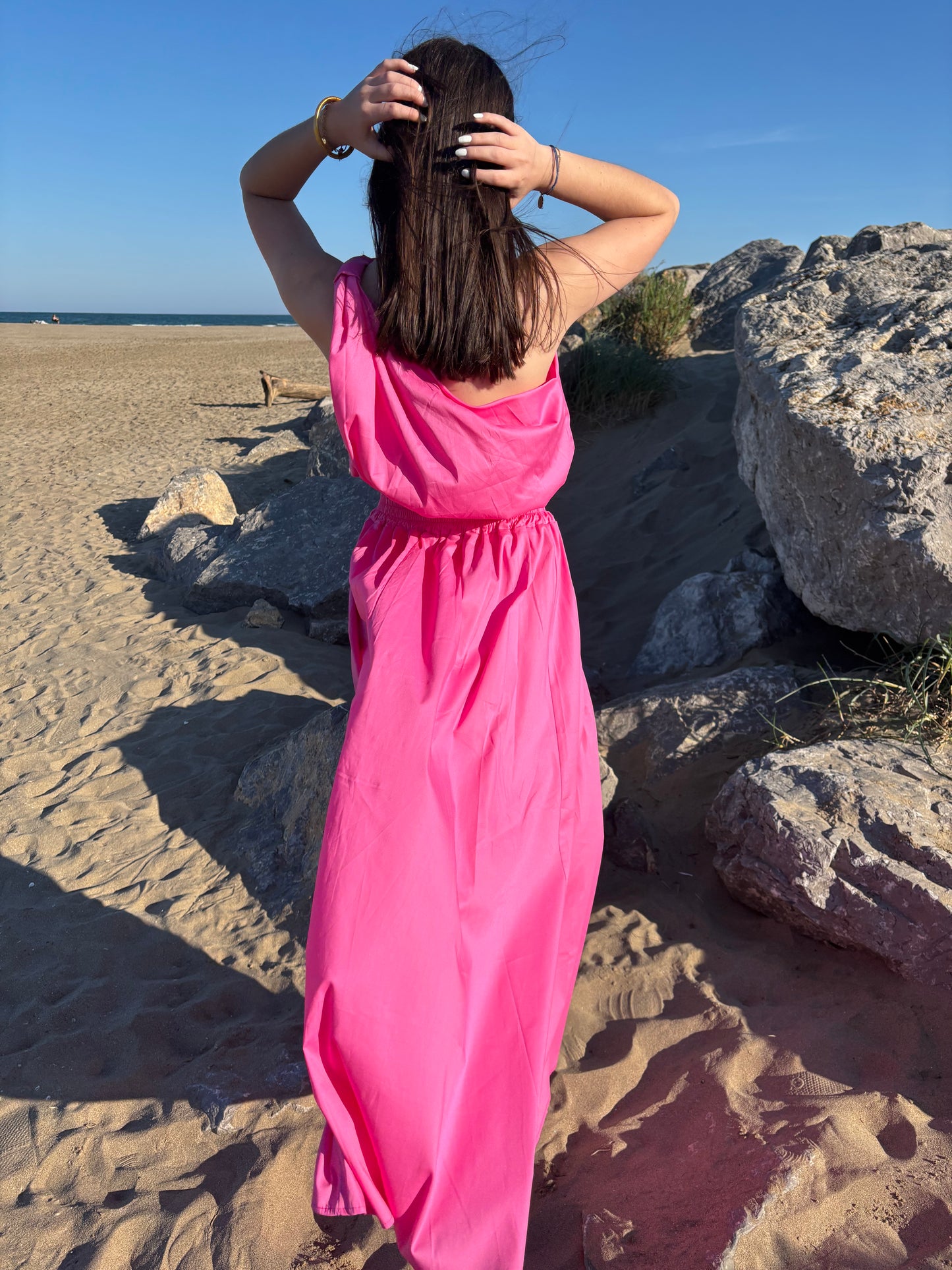 Ensemble asymétrique - Fuschia