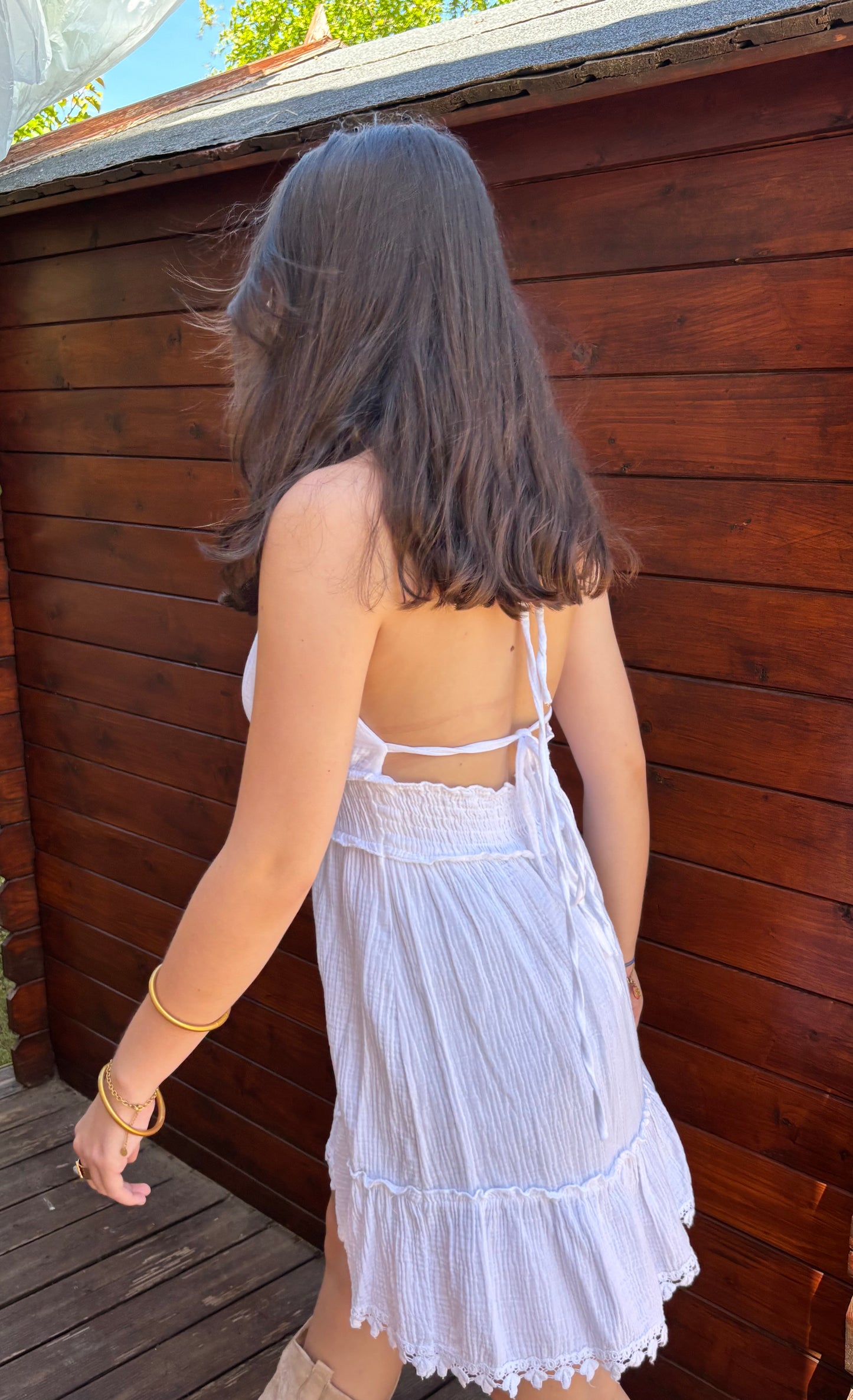Robe courte dos nu - blanche (édition limitée)