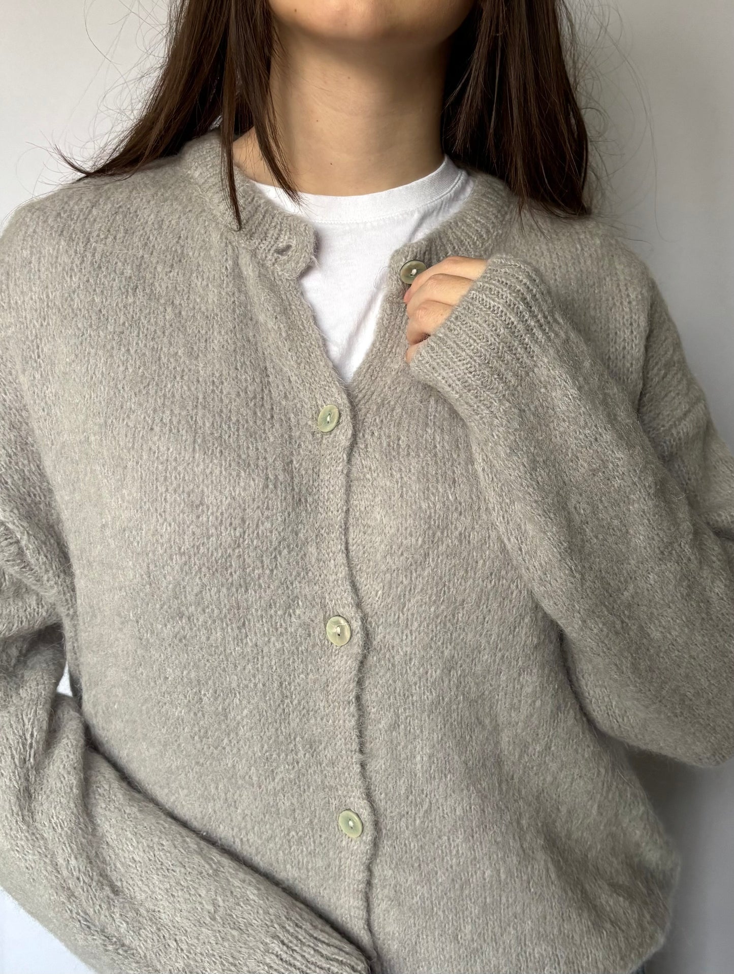 Gilet en alpaga et laine mélangé - gris