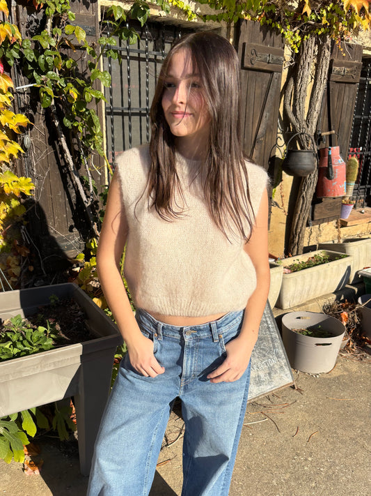 Pull mohair -  écru