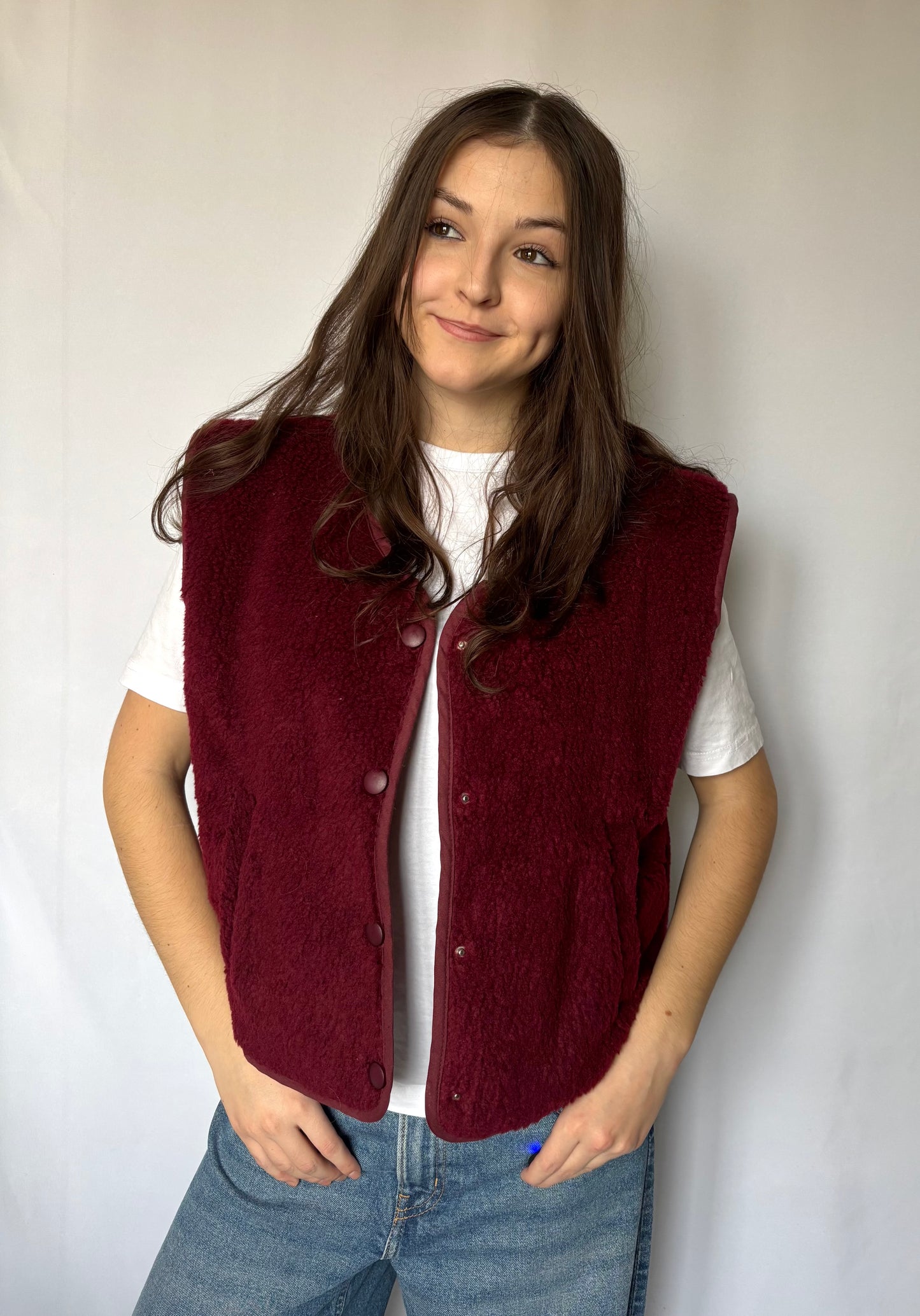 Veste sans manches - bordeaux