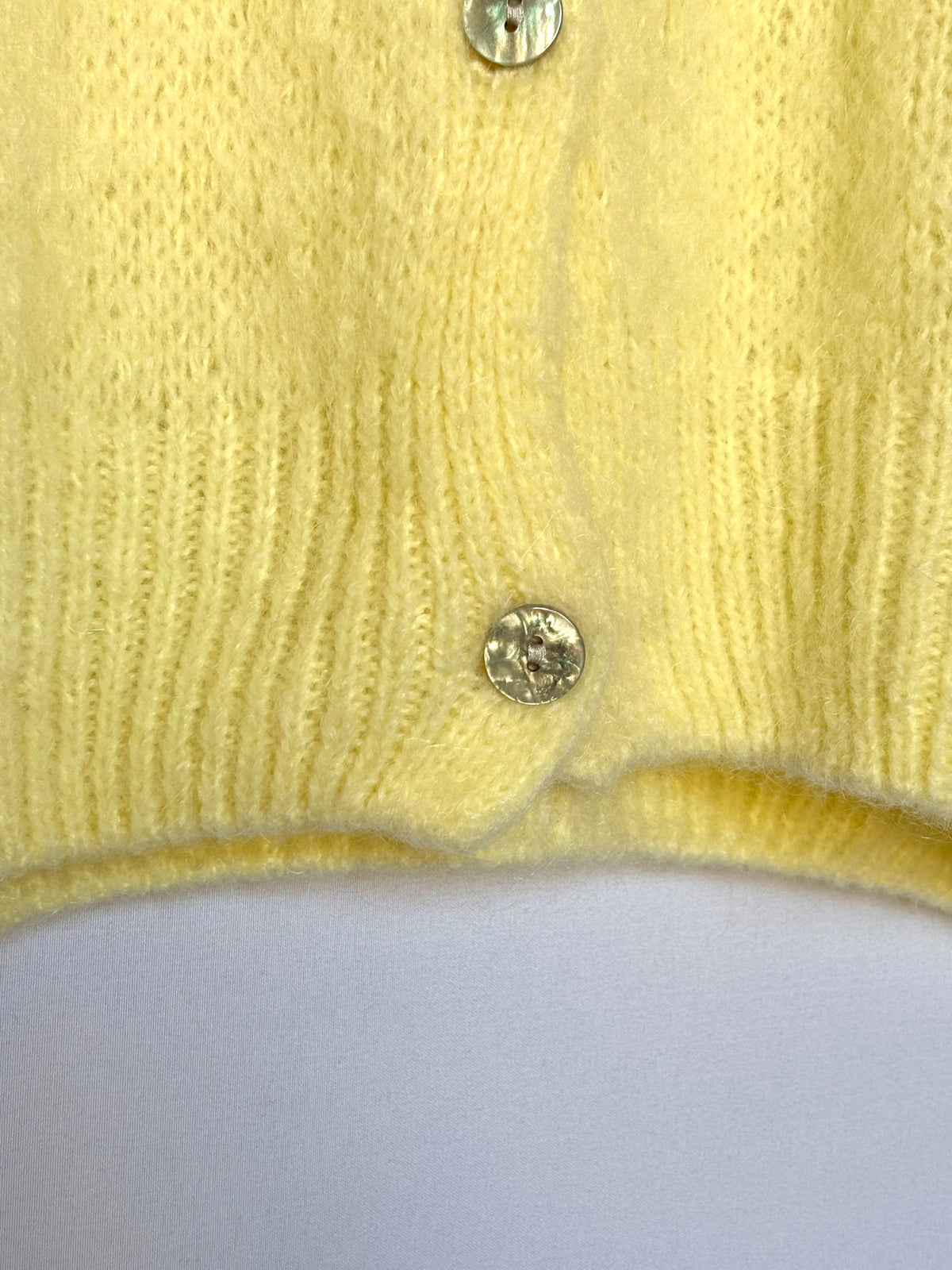Gilet en alpaga et laine mélangé - jaune