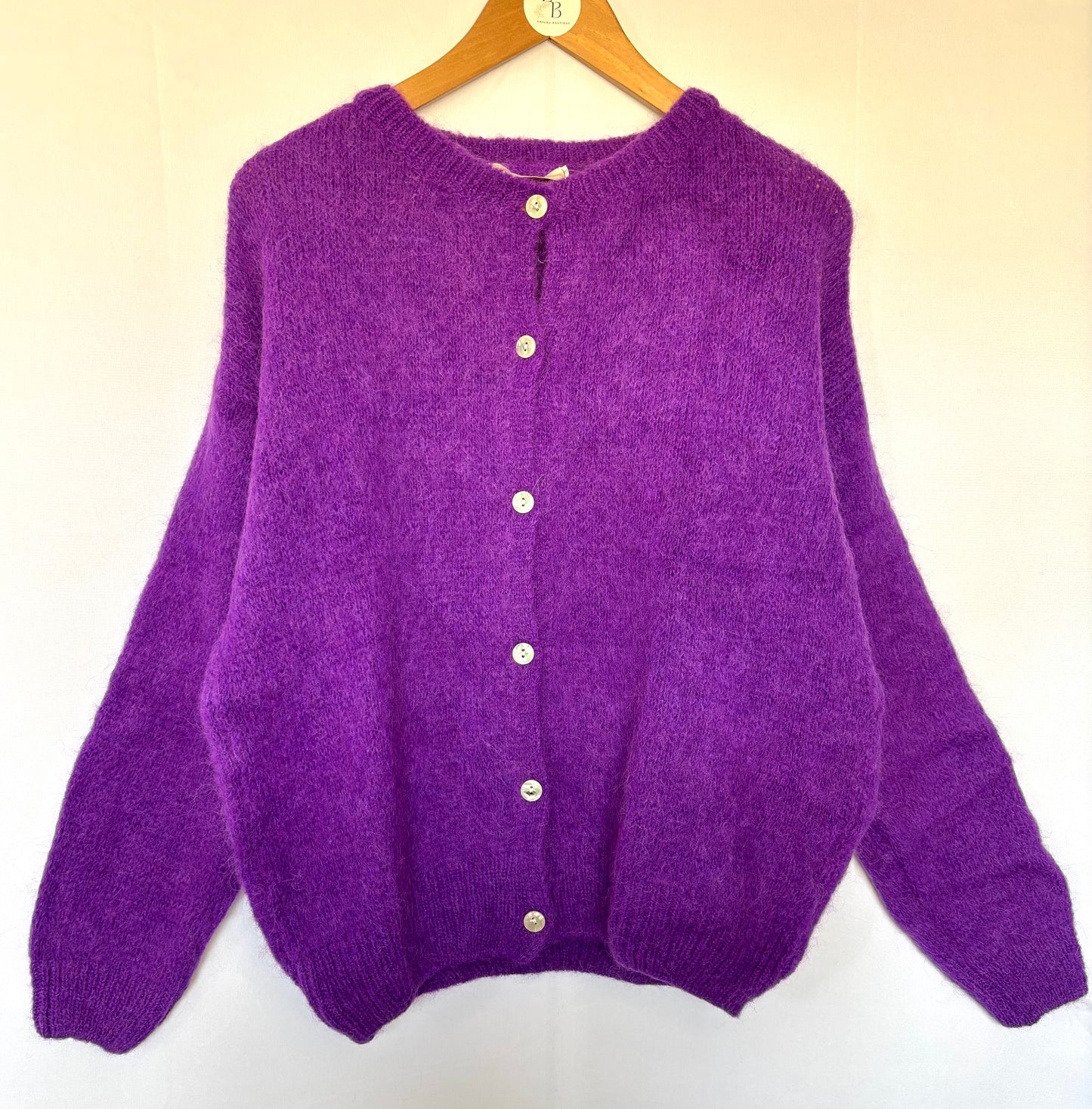 Gilet à col rond - violet